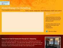 Tablet Screenshot of hotelshangriladarjeeling.com